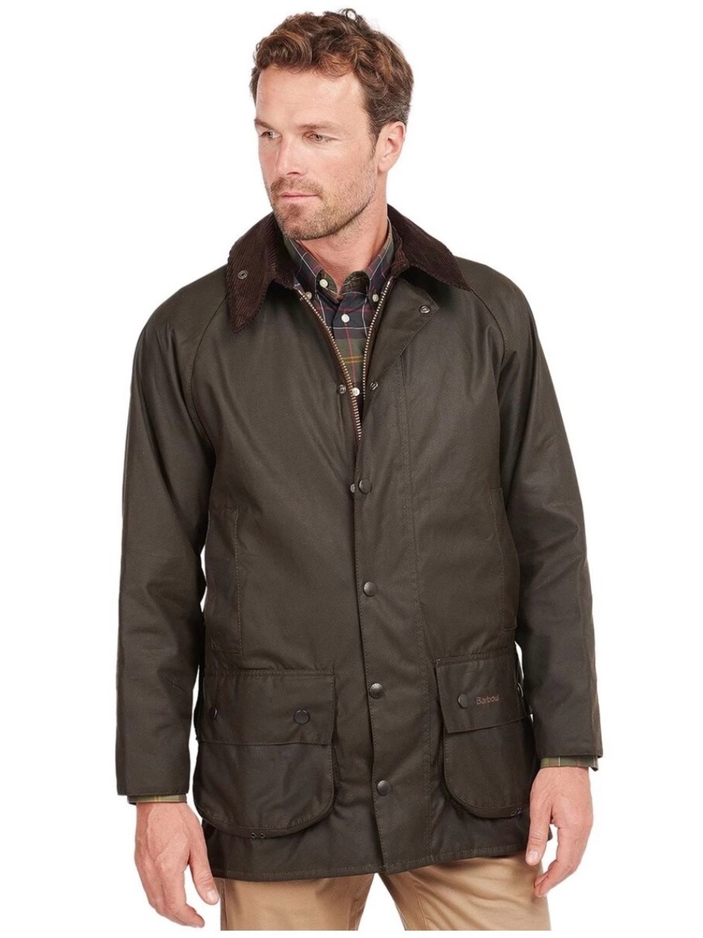 Barbour Beaufort Wax Jacket size 42 - Dark Olive